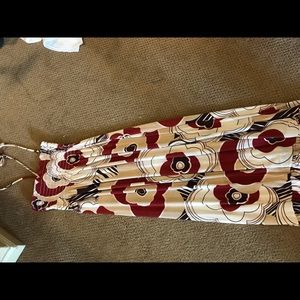 Full length strapless dress